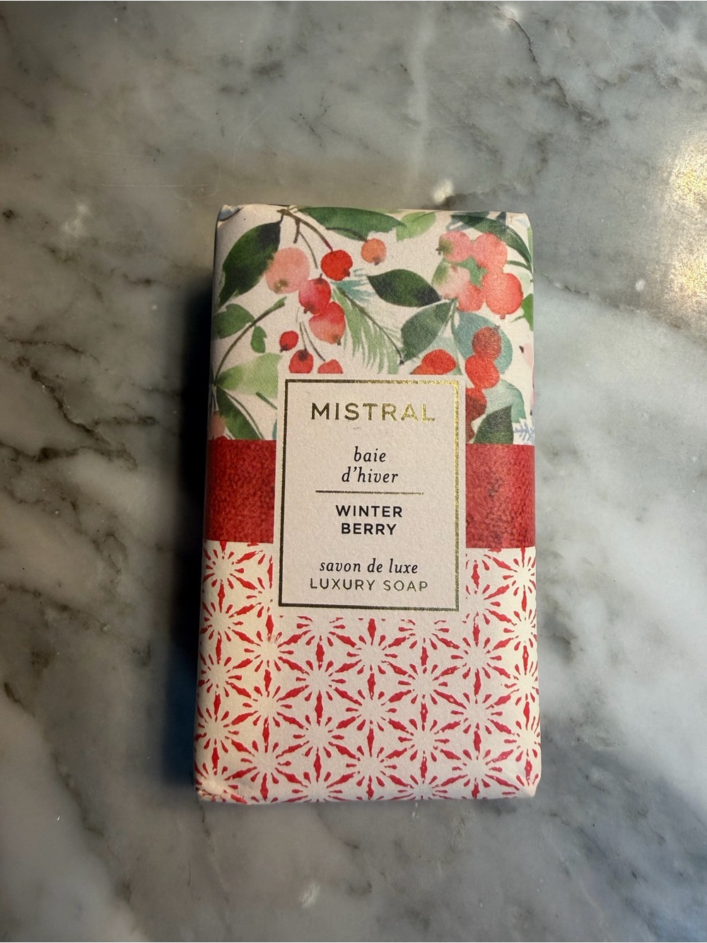 Winter Berry Luxury Soap - Red & Green